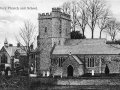 St Michael's Church and Musbury School.