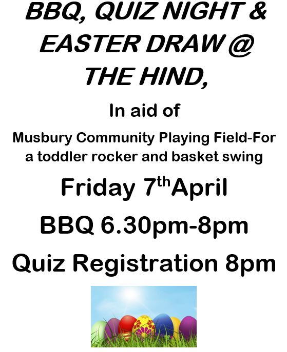 BBQ, Quiz, Easter Draw