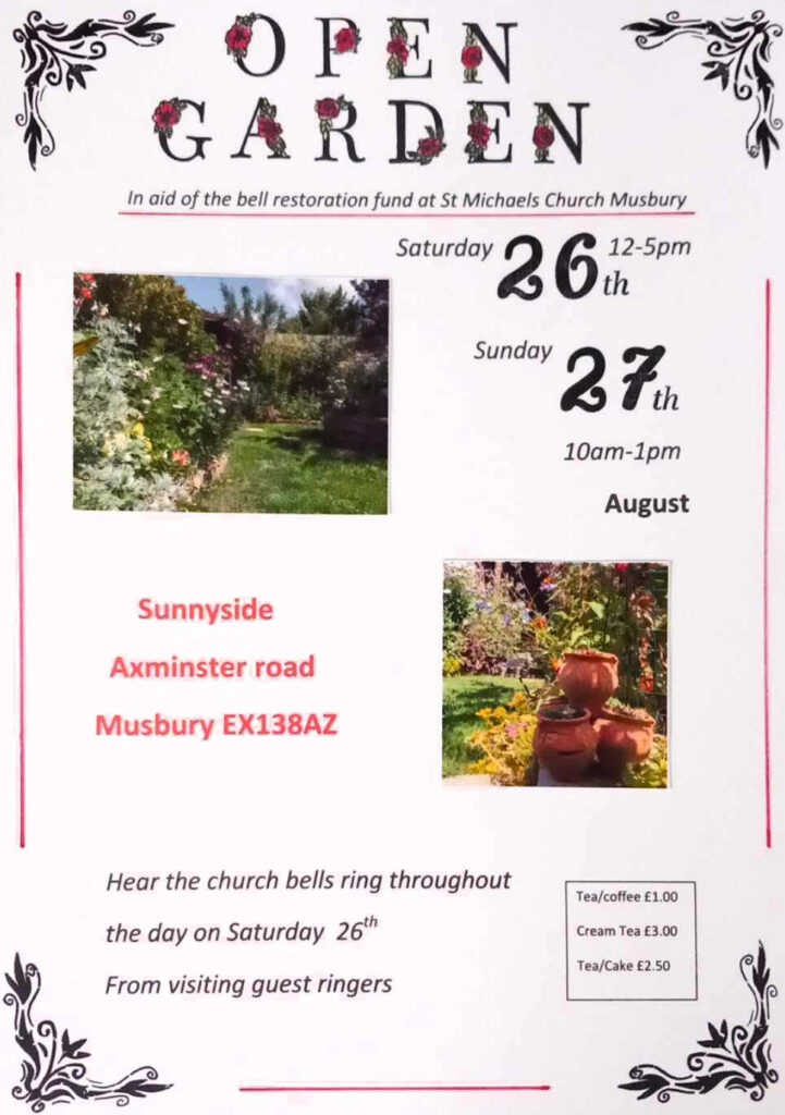 Open Garden 26-27 Aug